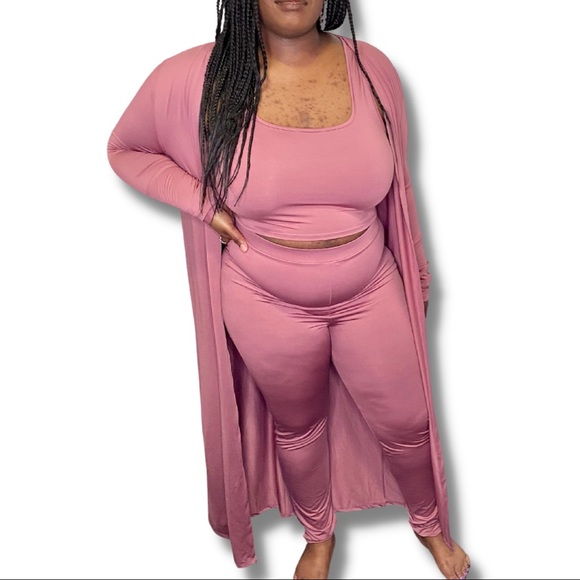 Mauve 3pc Matching Set - Picture 5 of 6